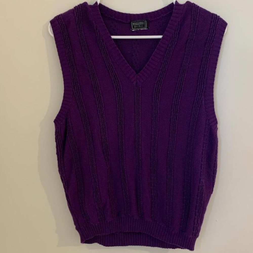 Vintage Gianni Versace purple vest.